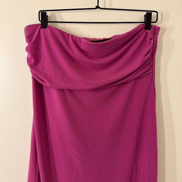 Urban Outfitters Y2K Asymmetrical Pink Midi Dress - Picture 1 of 5